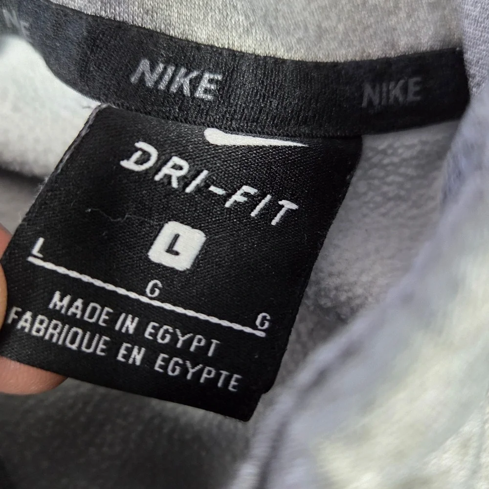 Nike Dri-FIT Therma Pullover Hoodie Men Large Gray 826671-091 Heathered Sport